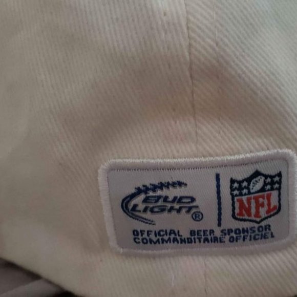 Vintage football Chicago Bears Hat cap casquette Official beer Sponsor Bud Light - Picture 5 of 5